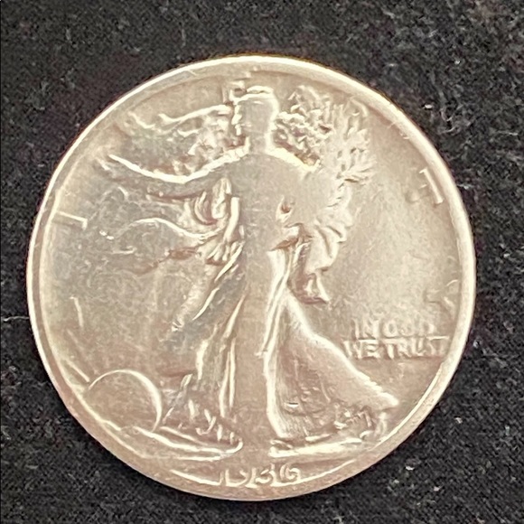 1936 Walking Liberty Half Dollar - Picture 2 of 2